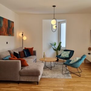 Apartamenty na Wyspie Pag - Apartament Summer Color - widok z salonu