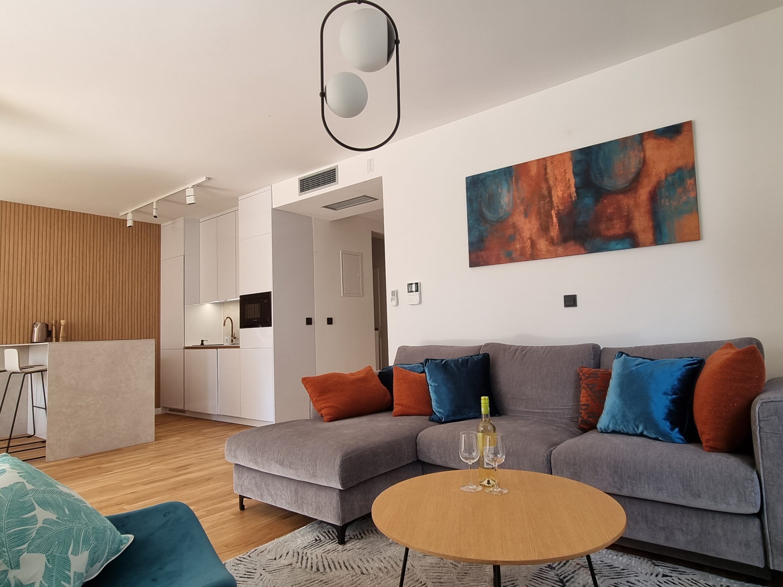 Apartament Summer Color - widok salonu